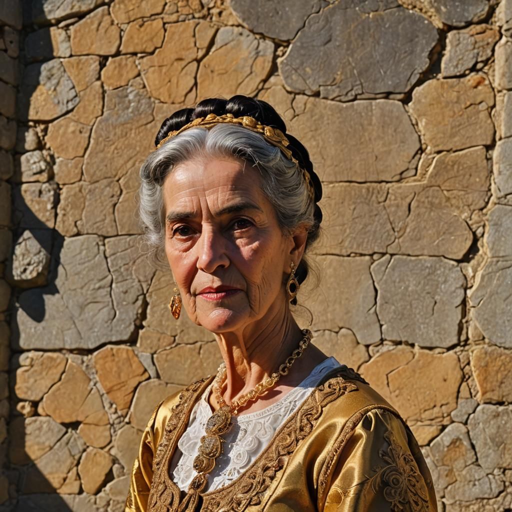 Baroque Portrait of Señora Ana Aguilar Duque De Estrada