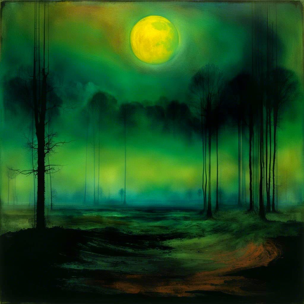 Monochromatic Inner World Weaving Archetypal Dreams