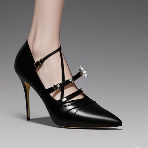 Luxurious Stiletto in a Soft, Gradient Background