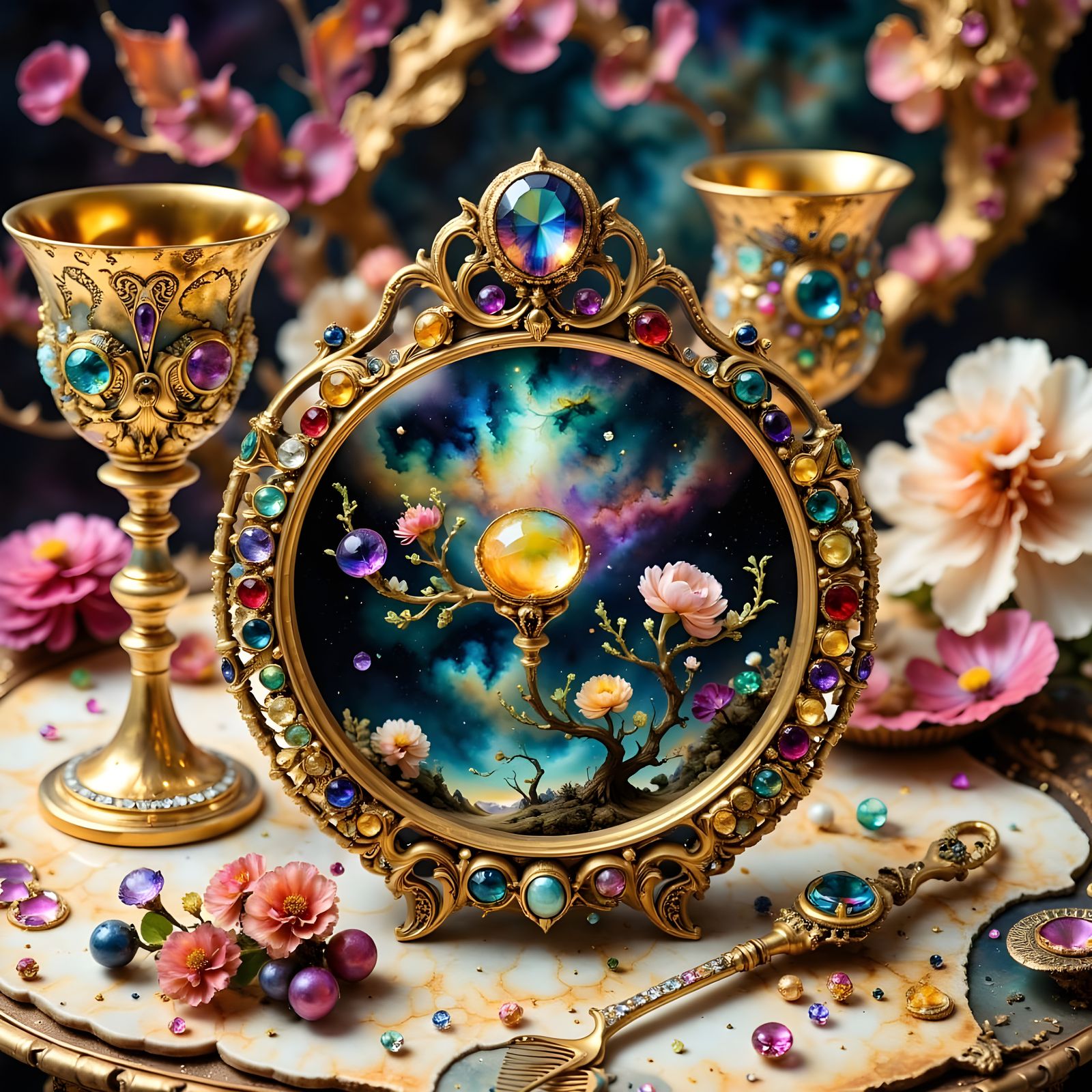 Magical Antiques in Intricate Gold Filigree