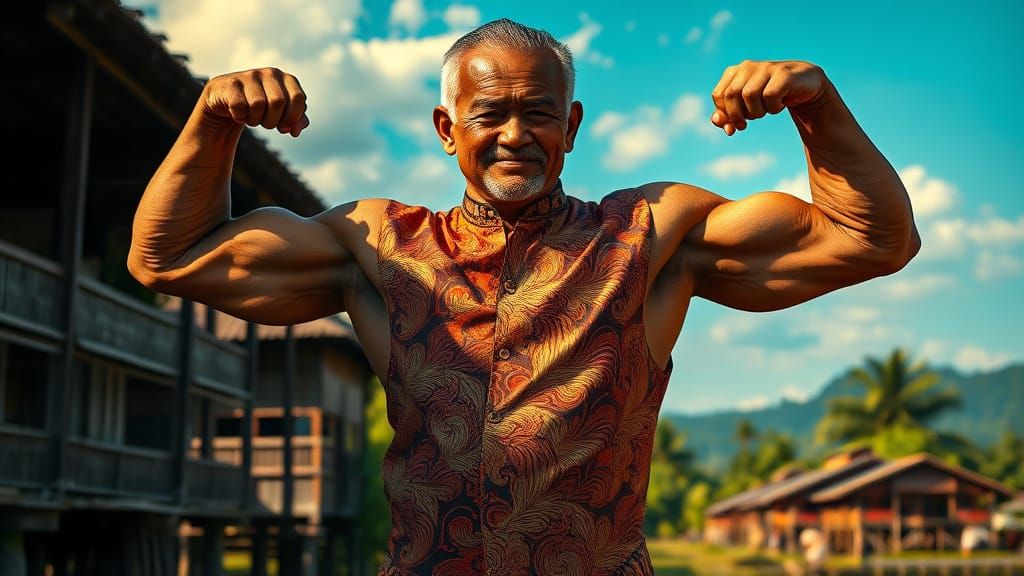 Malaysian Gentleman in Traditional Attire