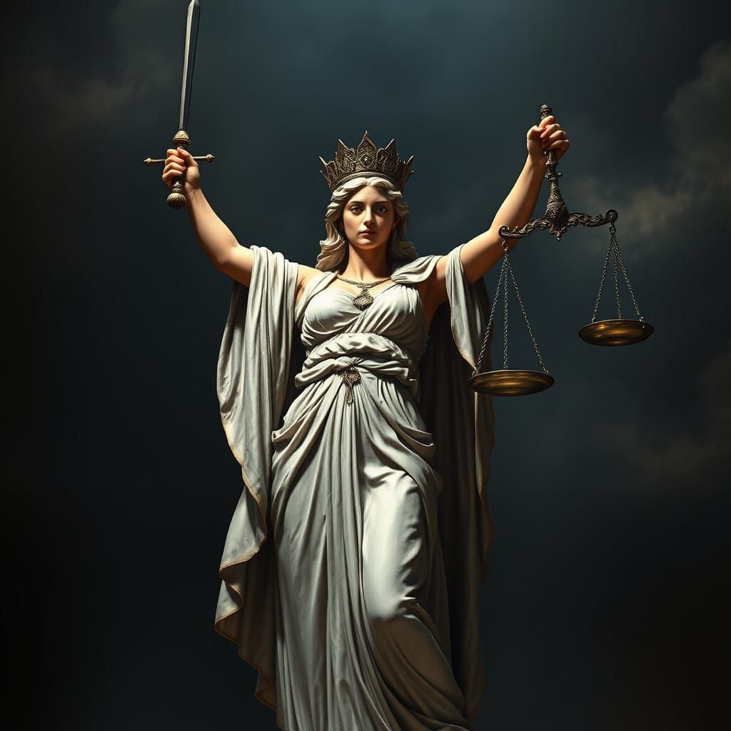 Majestic Goddess of Justice Commands Respect