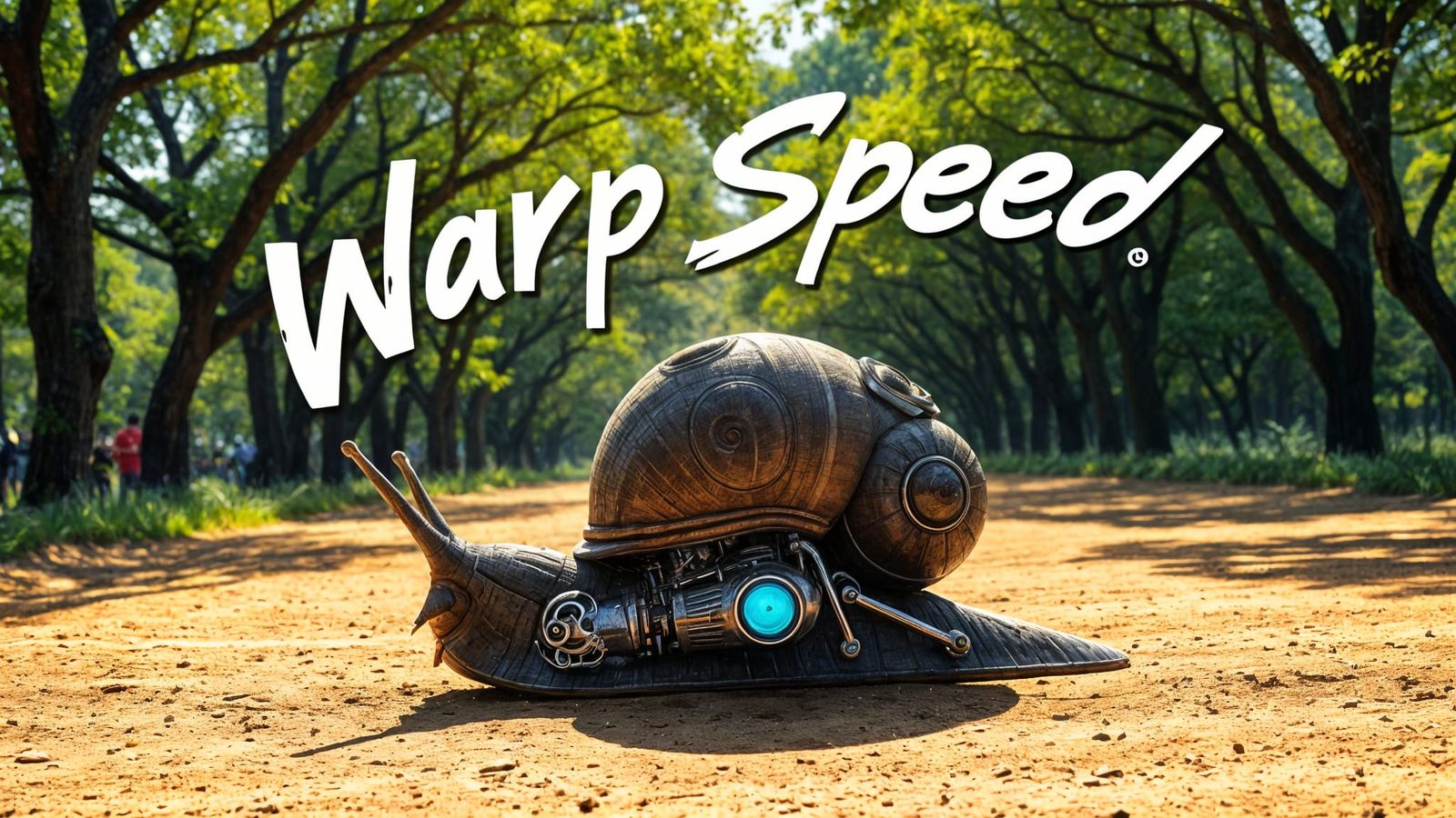 Futuristic Snail Races at Warp Speed