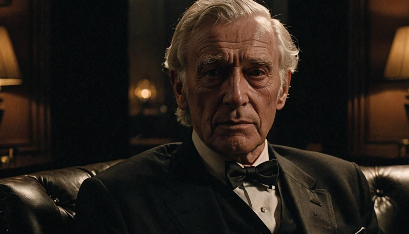 Intense Mafia Boss Portrait in Cinematic Style