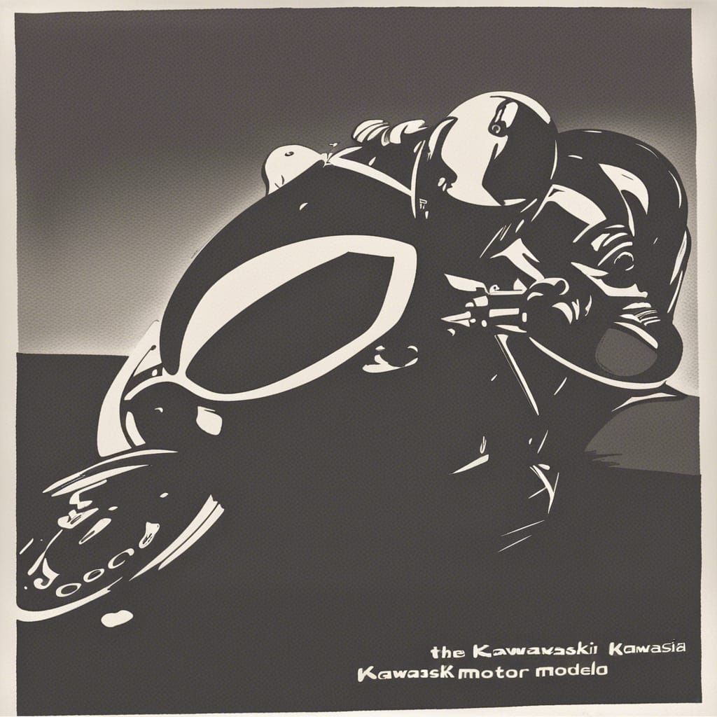 AI Generated Kawasaki Motorcycle Image
