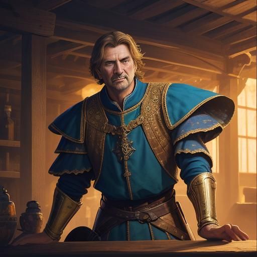 Medieval Fair at Sunset: Hyperrealistic Fantasy Art