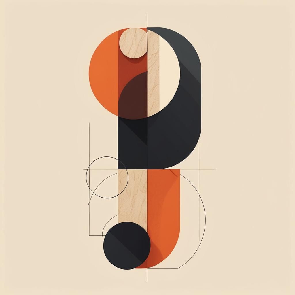 Geometric Clothespin Concept Art in Low-Poly Style