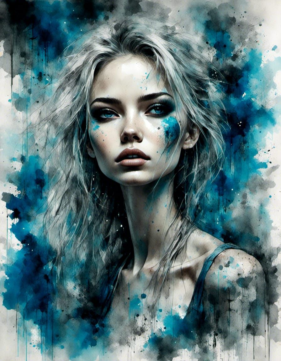 Blue grunge