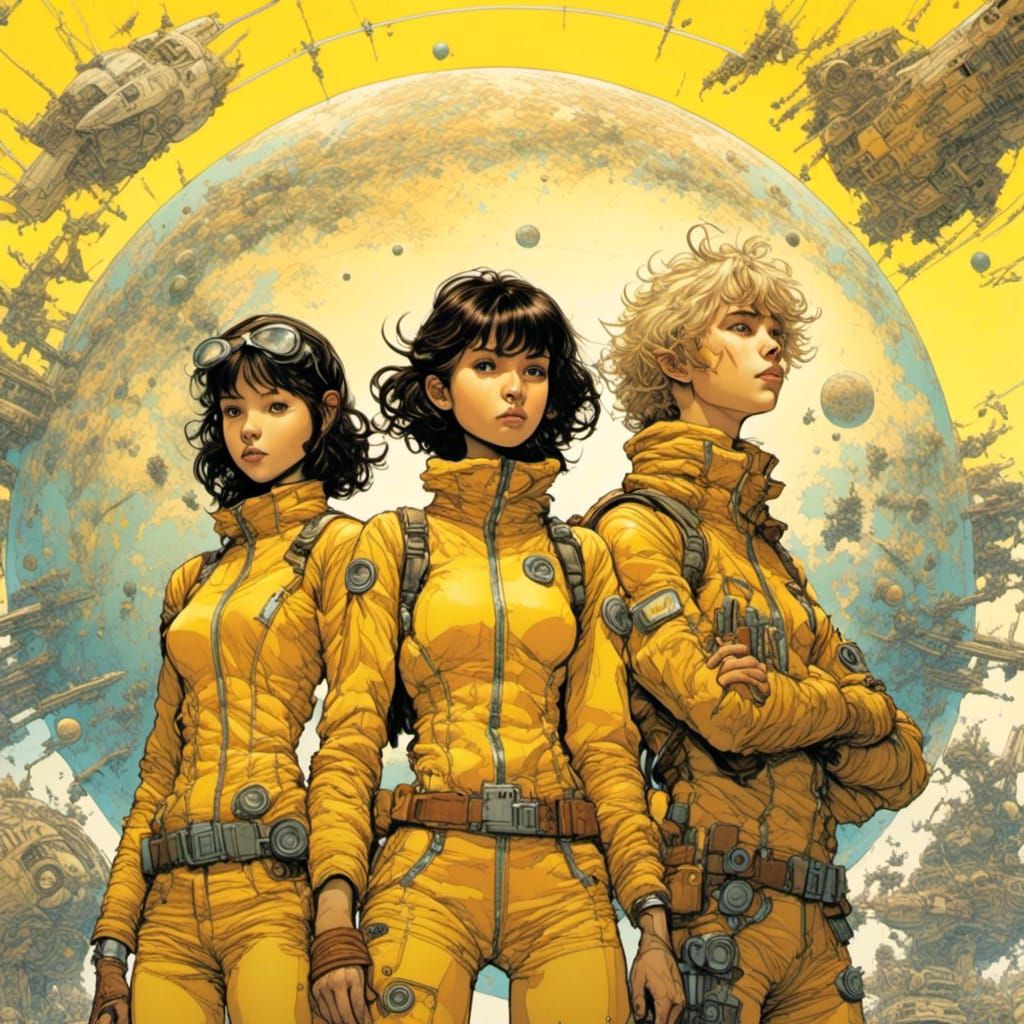 Teenagers in Sci-Fi Outfits Battle for Earth