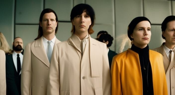 Eerie Surreal Futurism Masterpiece in Retro Style