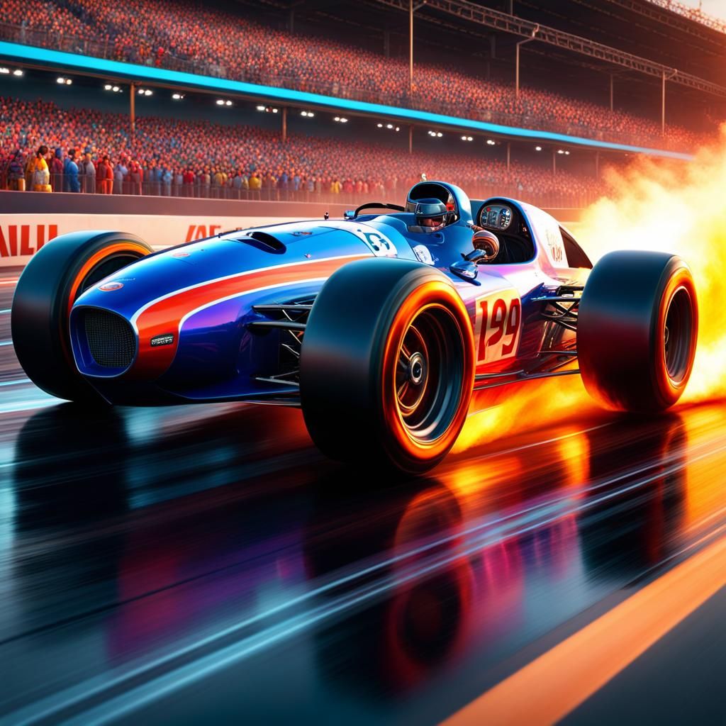 Burning Wheels: Hyperdetailed Racing Car Concept Art