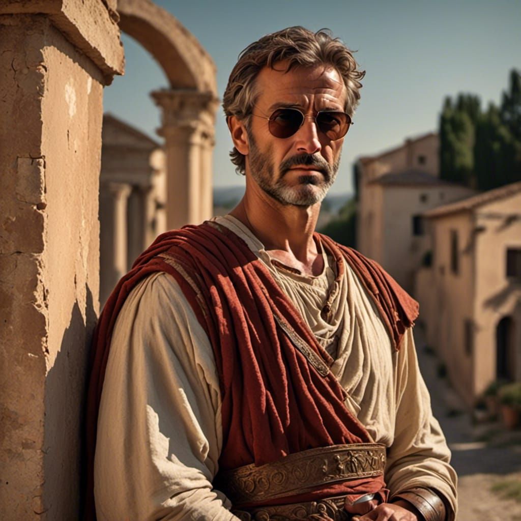 Dramatic Portrait in Oil Paint Style