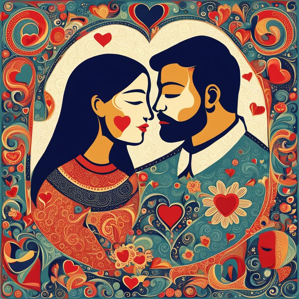 Love: A Man and Woman's Embrace