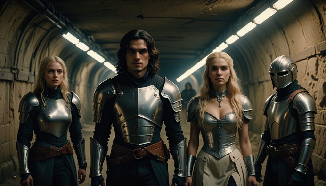 Medieval Futuristic Vampires in 17th Century Paris Tunnel