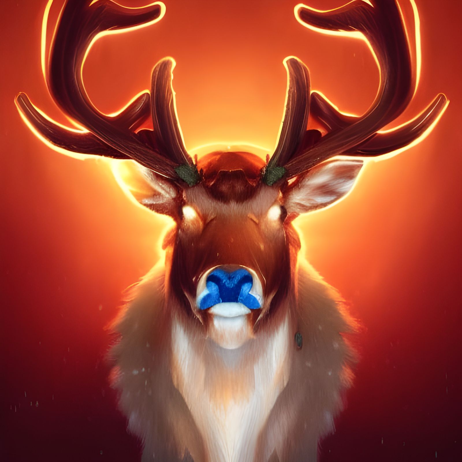 Energetic Christmas Reindeer