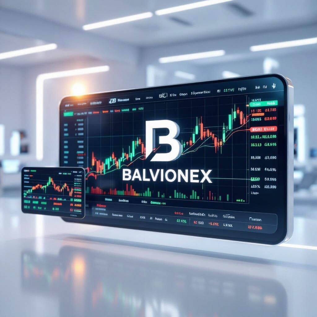 Balvionex Trading Platform 3D Render
