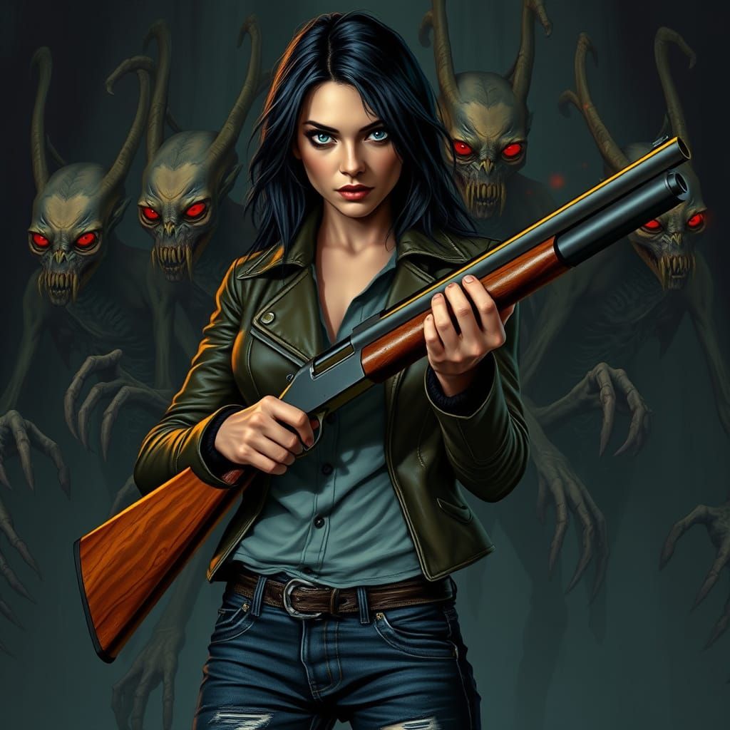 Gothic Goddess Confronts Twisted Horde