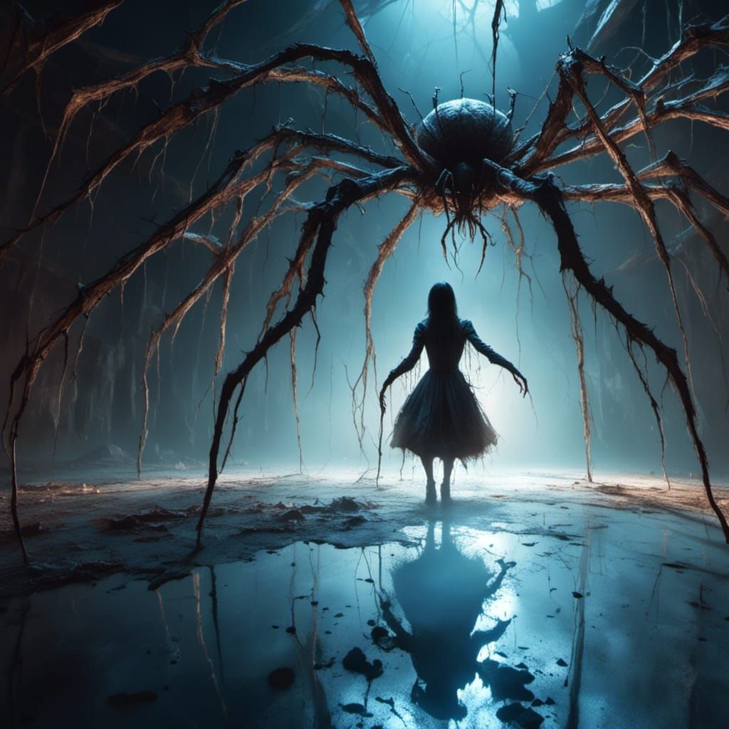Little Miss Muffet Turns Into Giant Spider in Horror