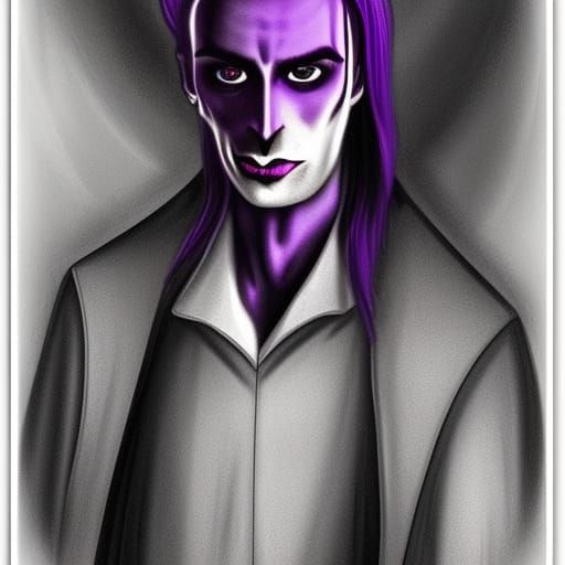 Noble Vampire Lord in Dark Gothic Style