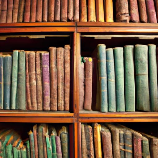 Spectacular Library of Ancient Books Photography