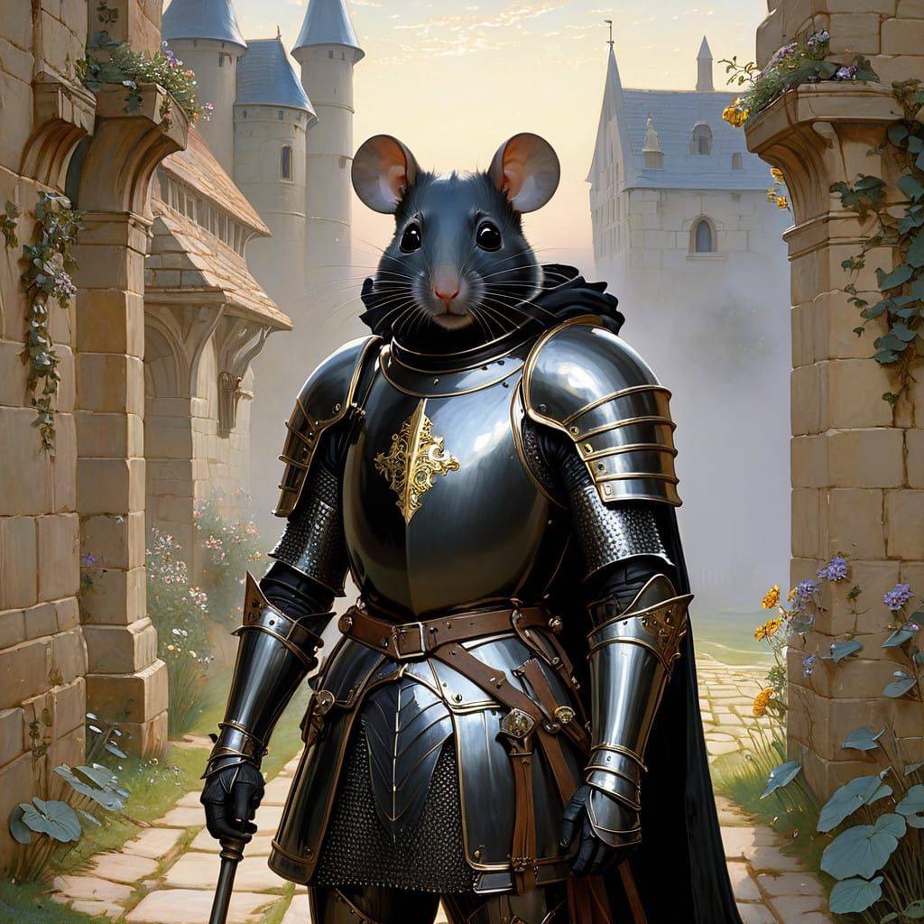 Gothic Mouse in Shining Armor