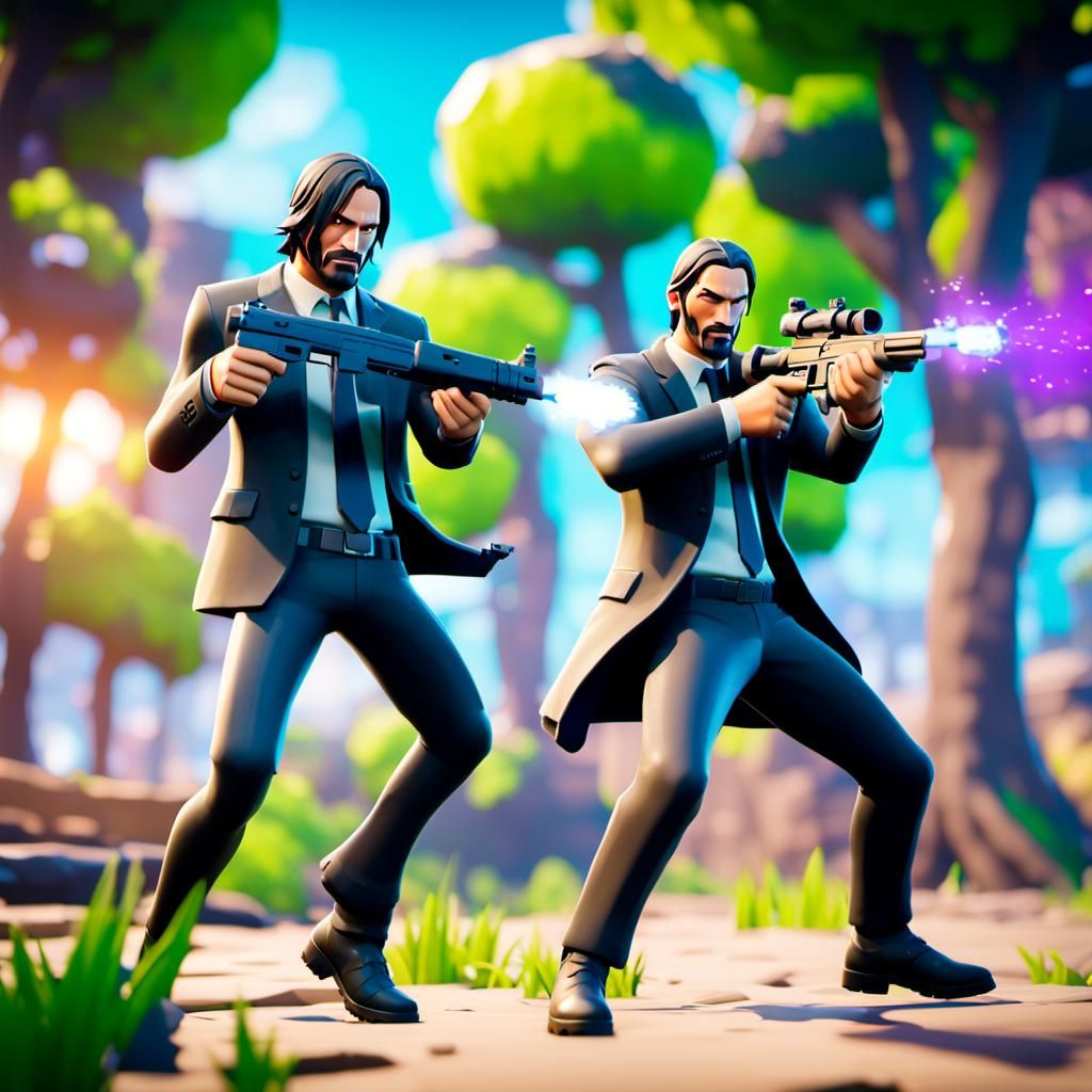 2x fortnite john wick