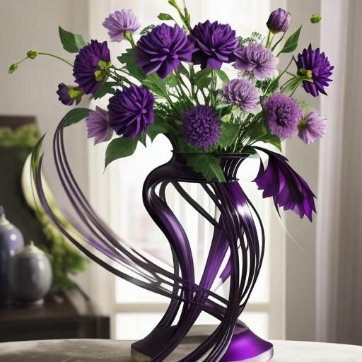 Magnificent Purple Dahlia in 50 Shades of Purple