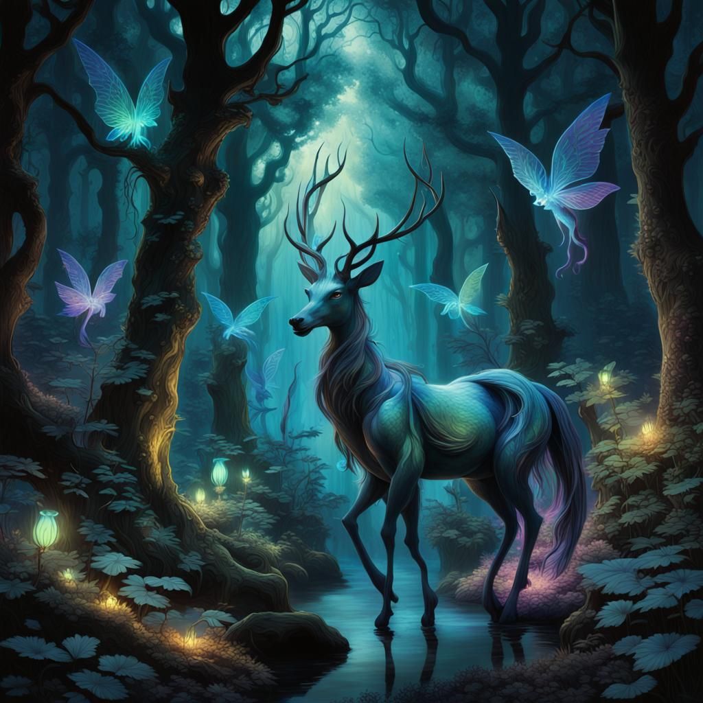 Enchanted forest Bioluminescence