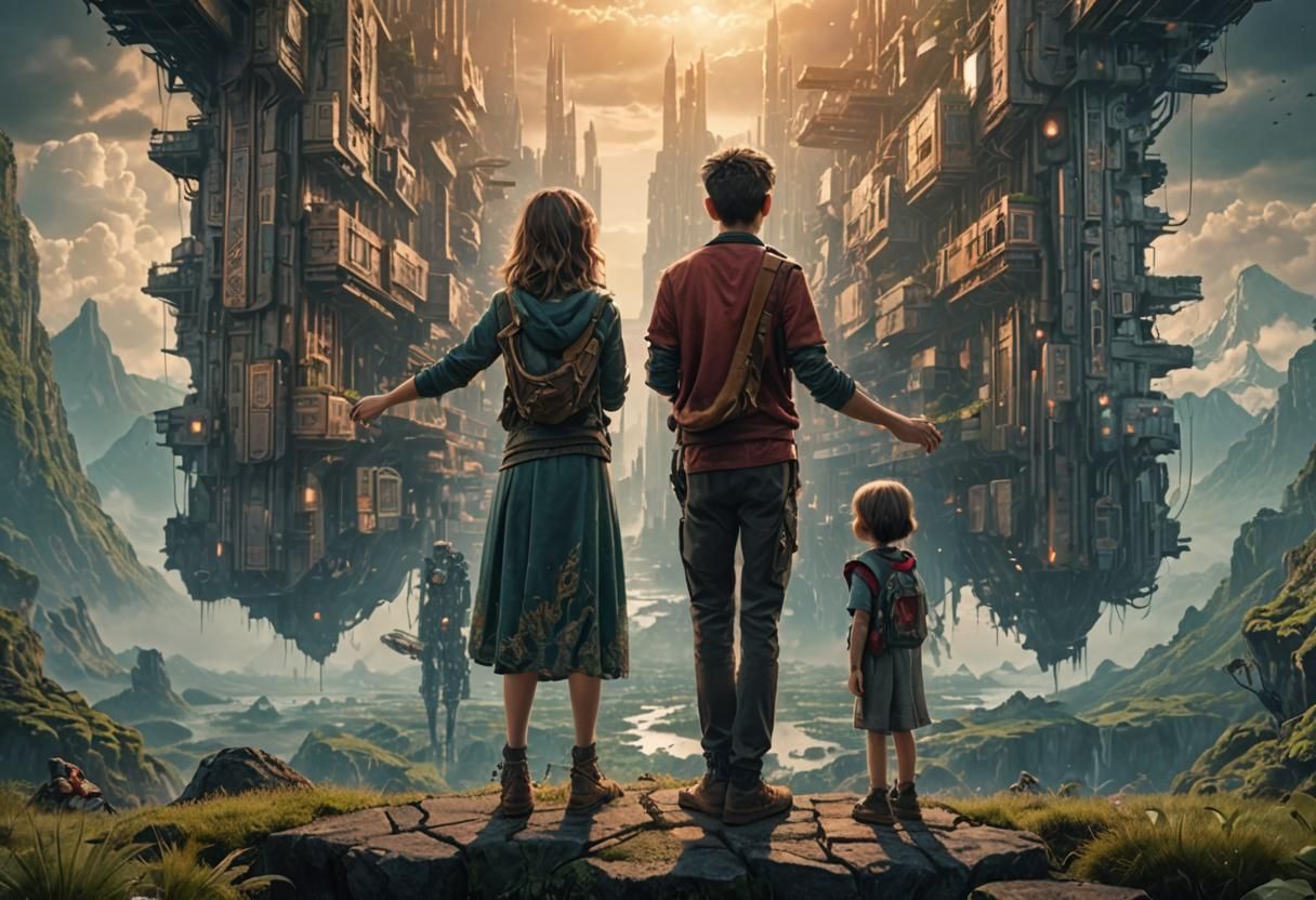 Epic Cinematic Digital Painting of Futuristic Scene