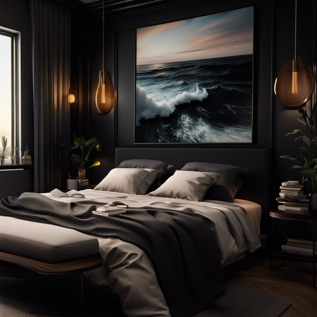 Dream Bedroom black collector bed