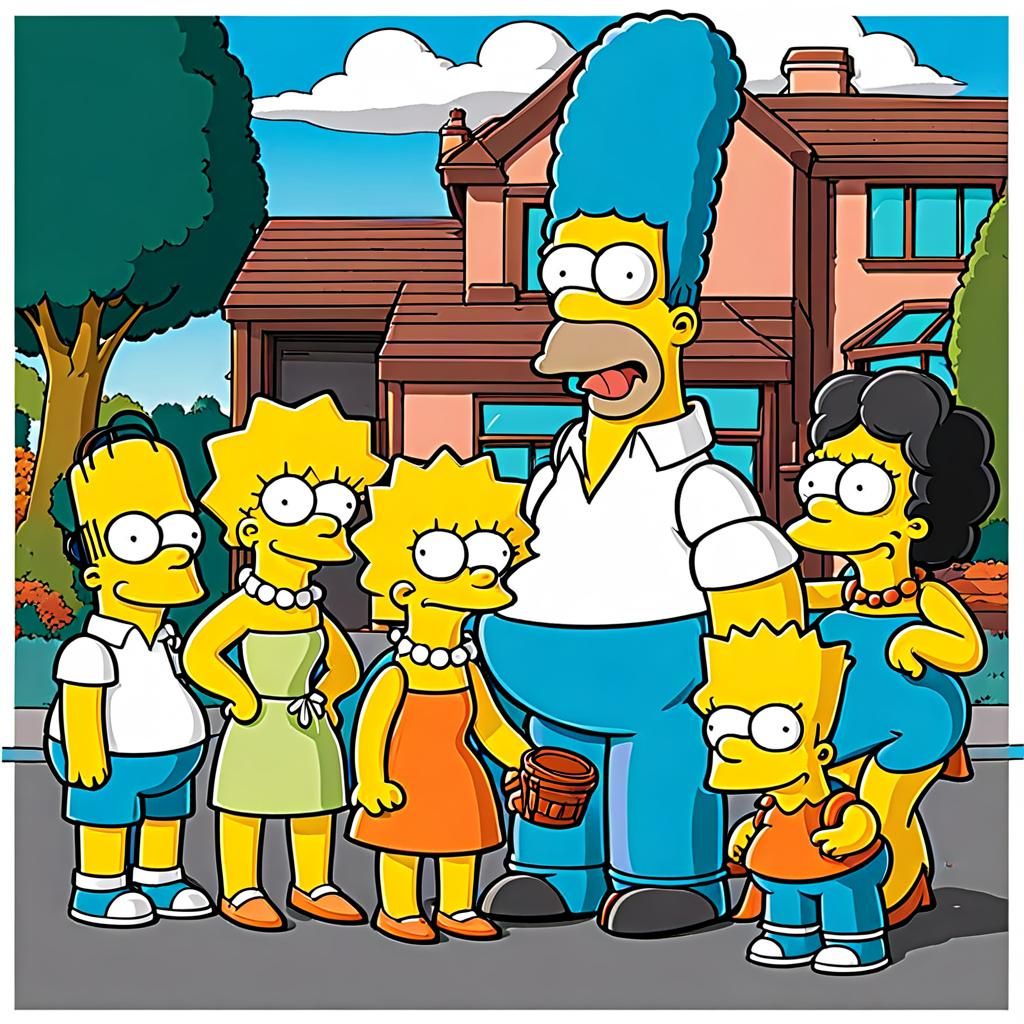 The Simpsons: An AI Generated Rendition