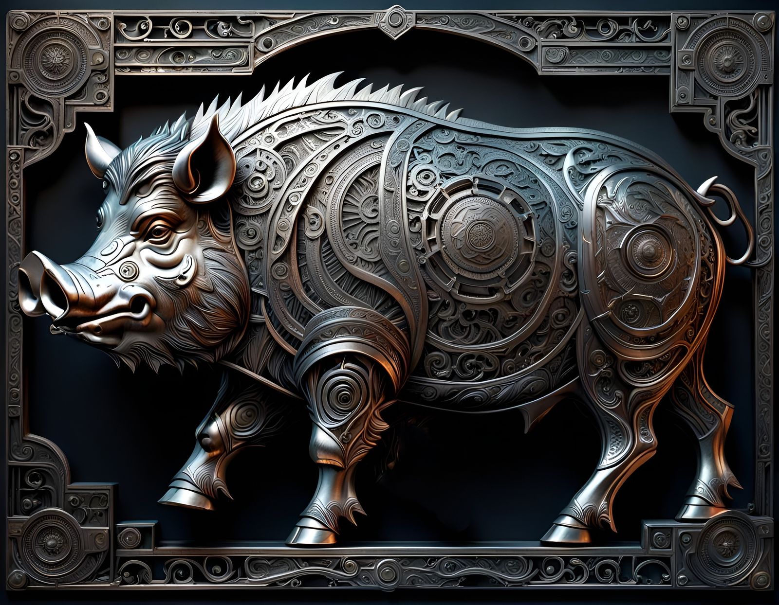 Metal pig