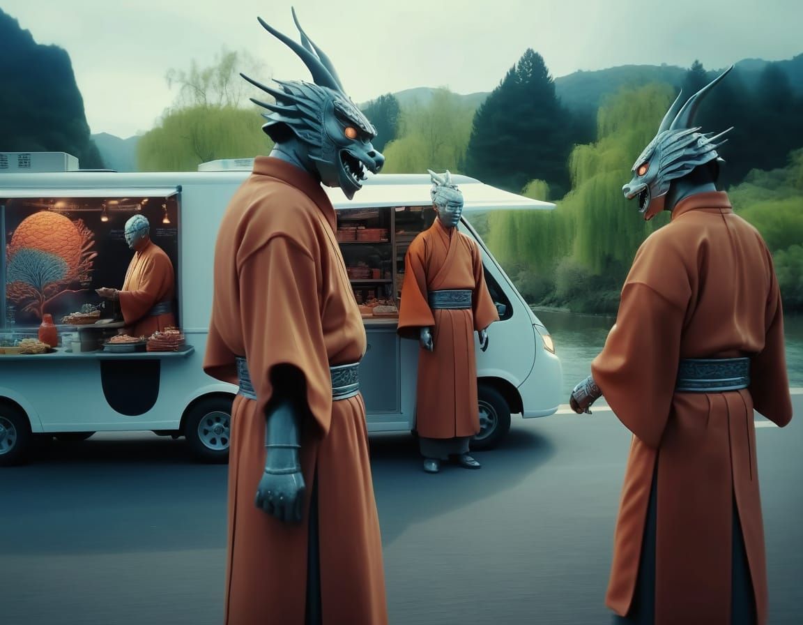 Han Dynasty Silicon Valley: Anachronistic Cyberpunk Scene