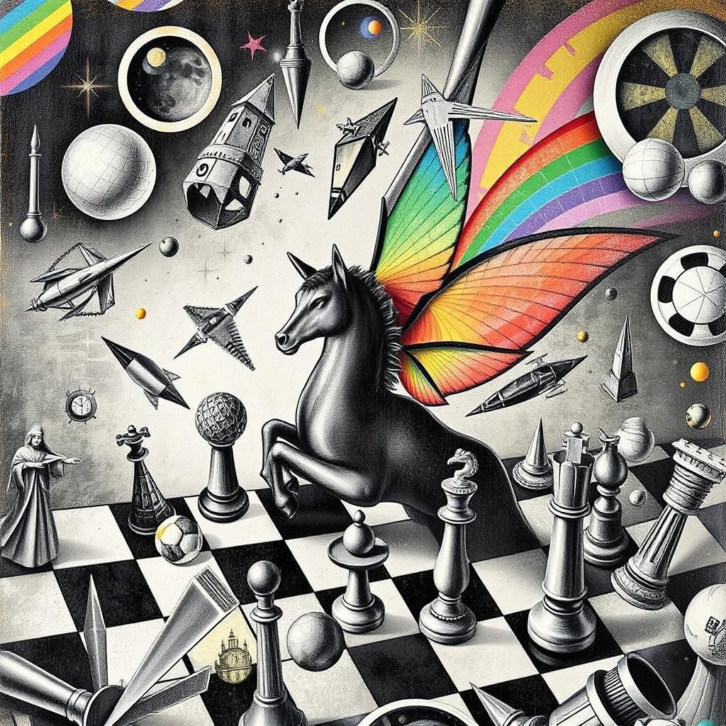 Surreal Unusual Chess Boards Puzzle Art Games Uncanny Valley...