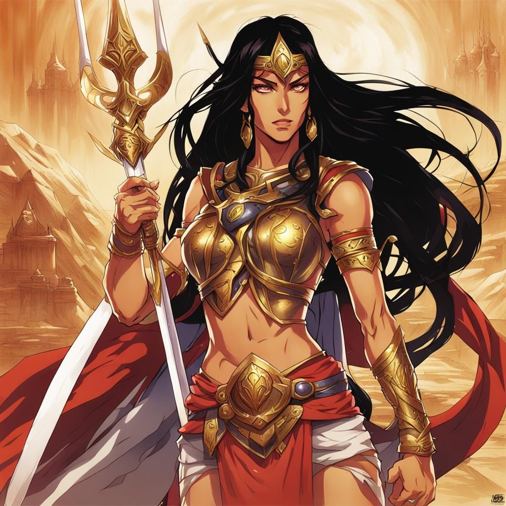Dejah Thoris in Anime Key Visual Style