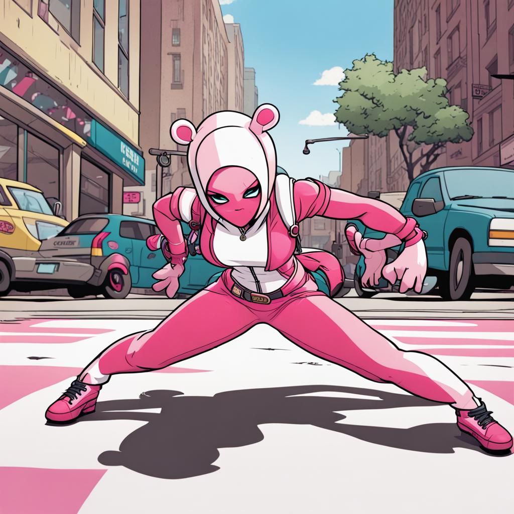 Gwenpool Busts a Move with Street Breakdancing