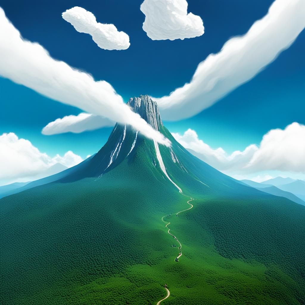 Towering Paradise: A Mountain Landscape