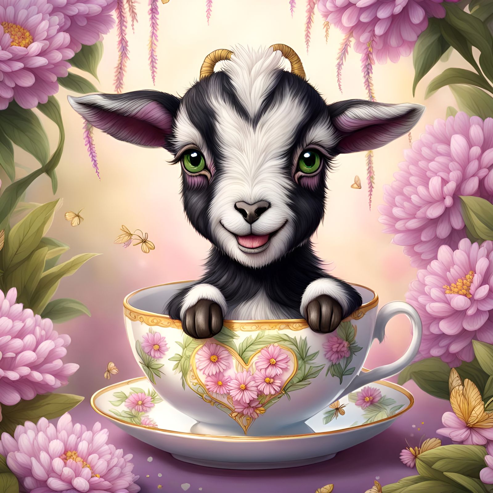 The Tiniest Baby Pygmy Goat, Also the Happiest