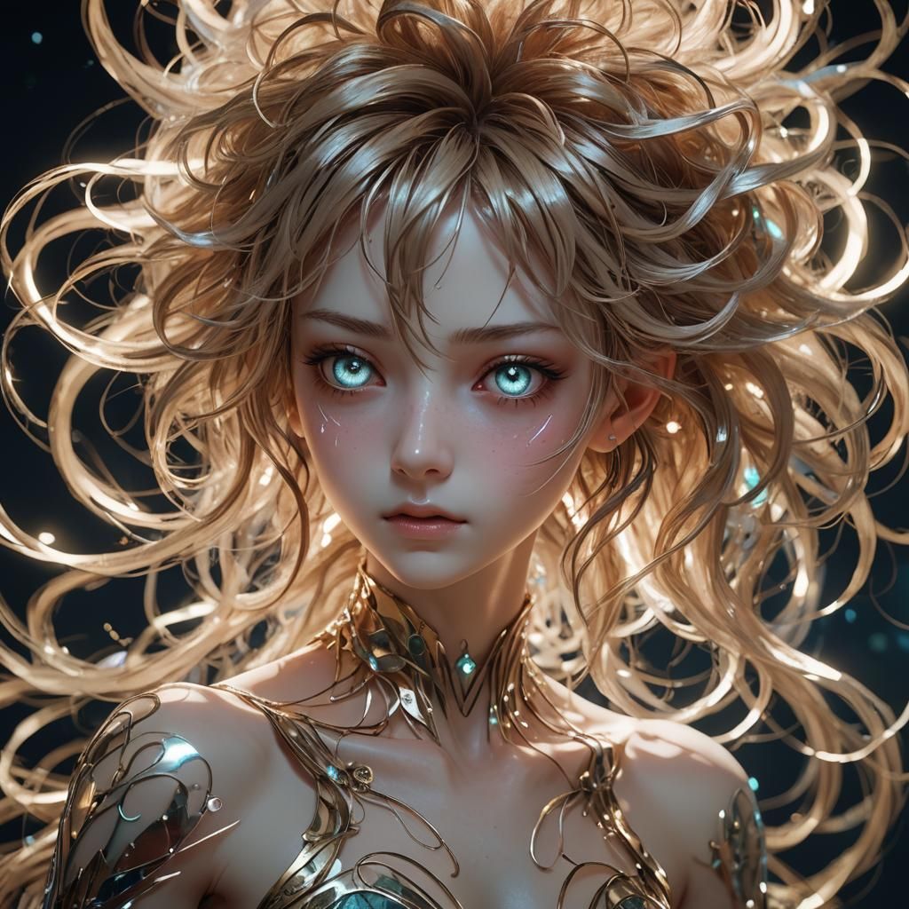 Ethereal Goddess with a Maddening Visage