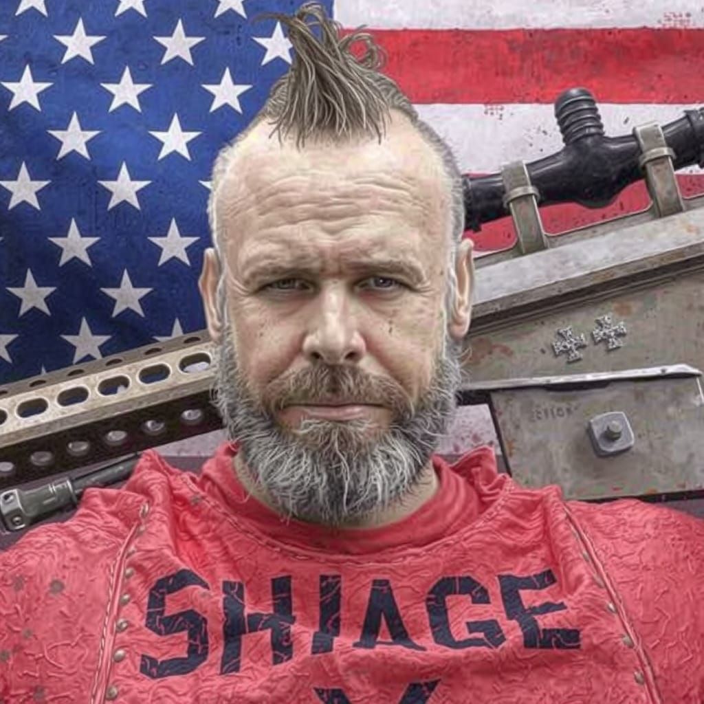 Gritty Post-Apocalyptic Warrior in Ruins