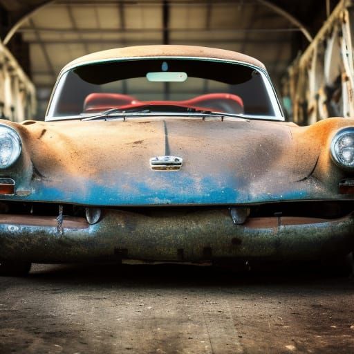 Classic Car Barn Find in Sharp Focus