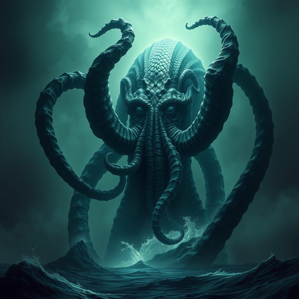 Cthulhu Rises from the Depths