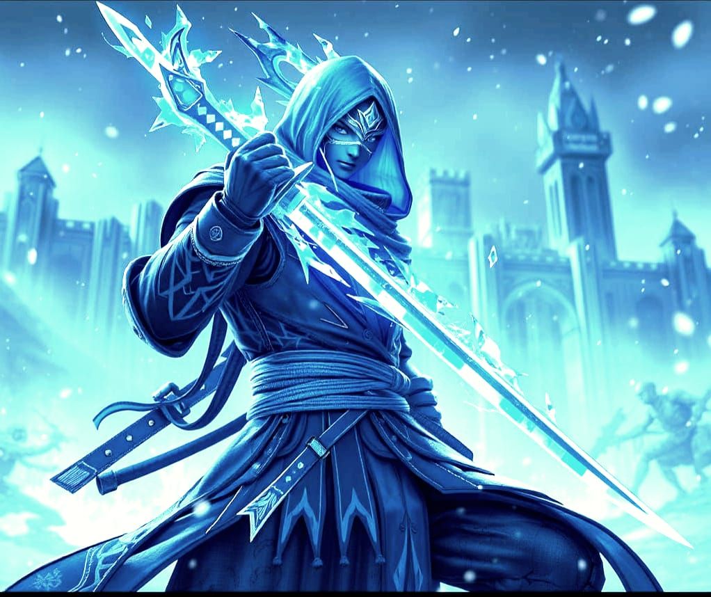 Blue Frost Ninja Survives in a Blizzard