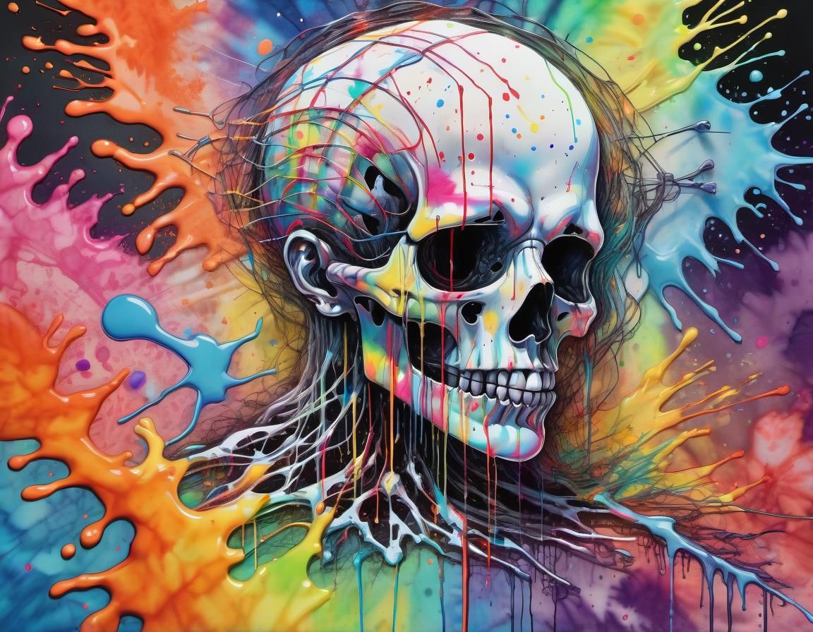 Automated Dream Ghost in Mixed Media