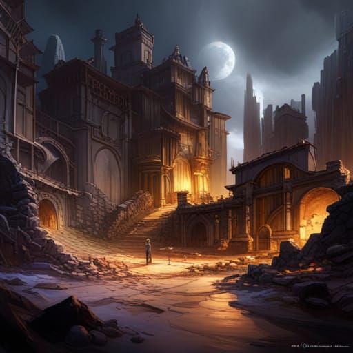 Dark Fantasy Archaeological Dig Site in Unreal Engine