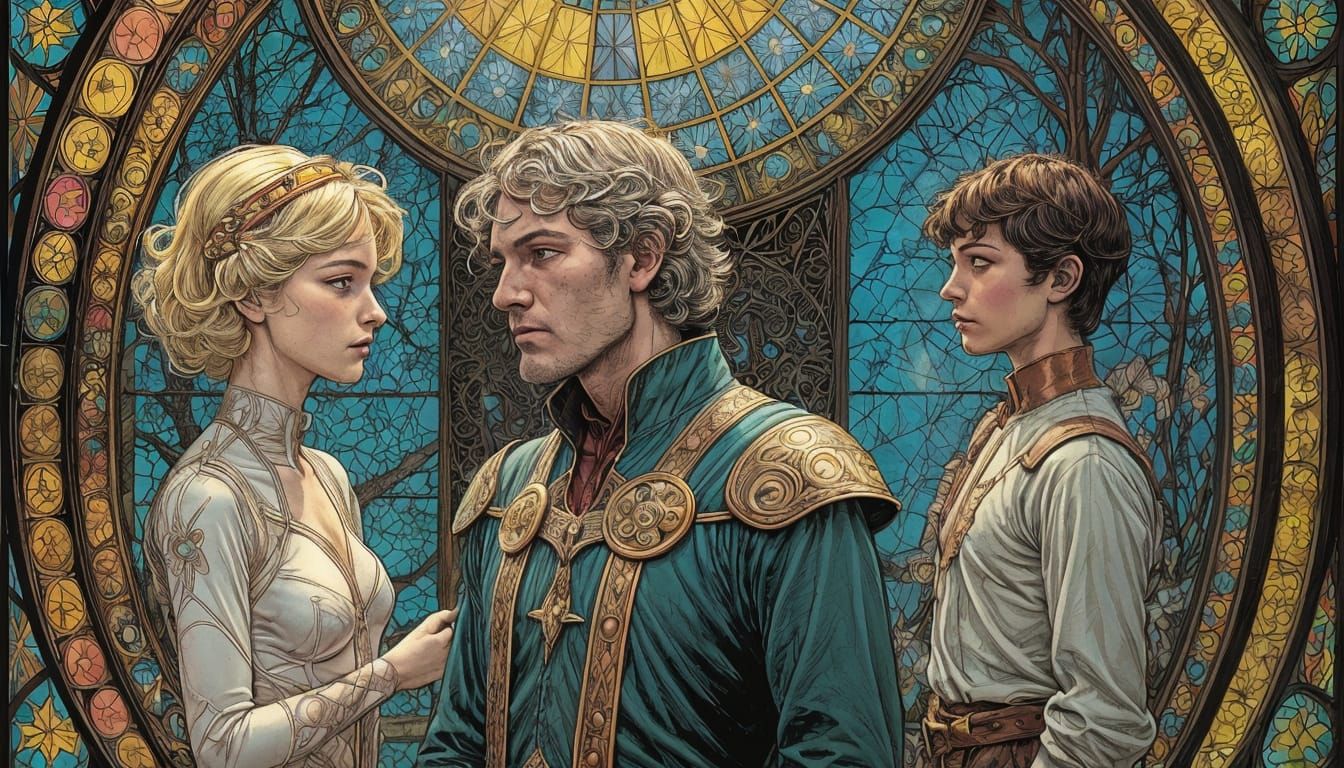 Gynoid Muses Discover Lost Paradise: Comic Book Art