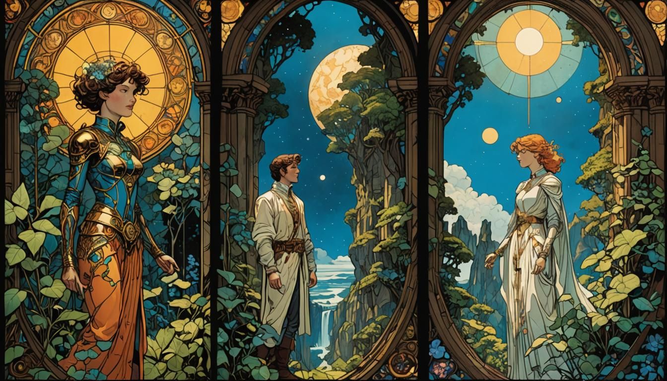 Gynoid Twins Discover Lost Paradise as Comic Art