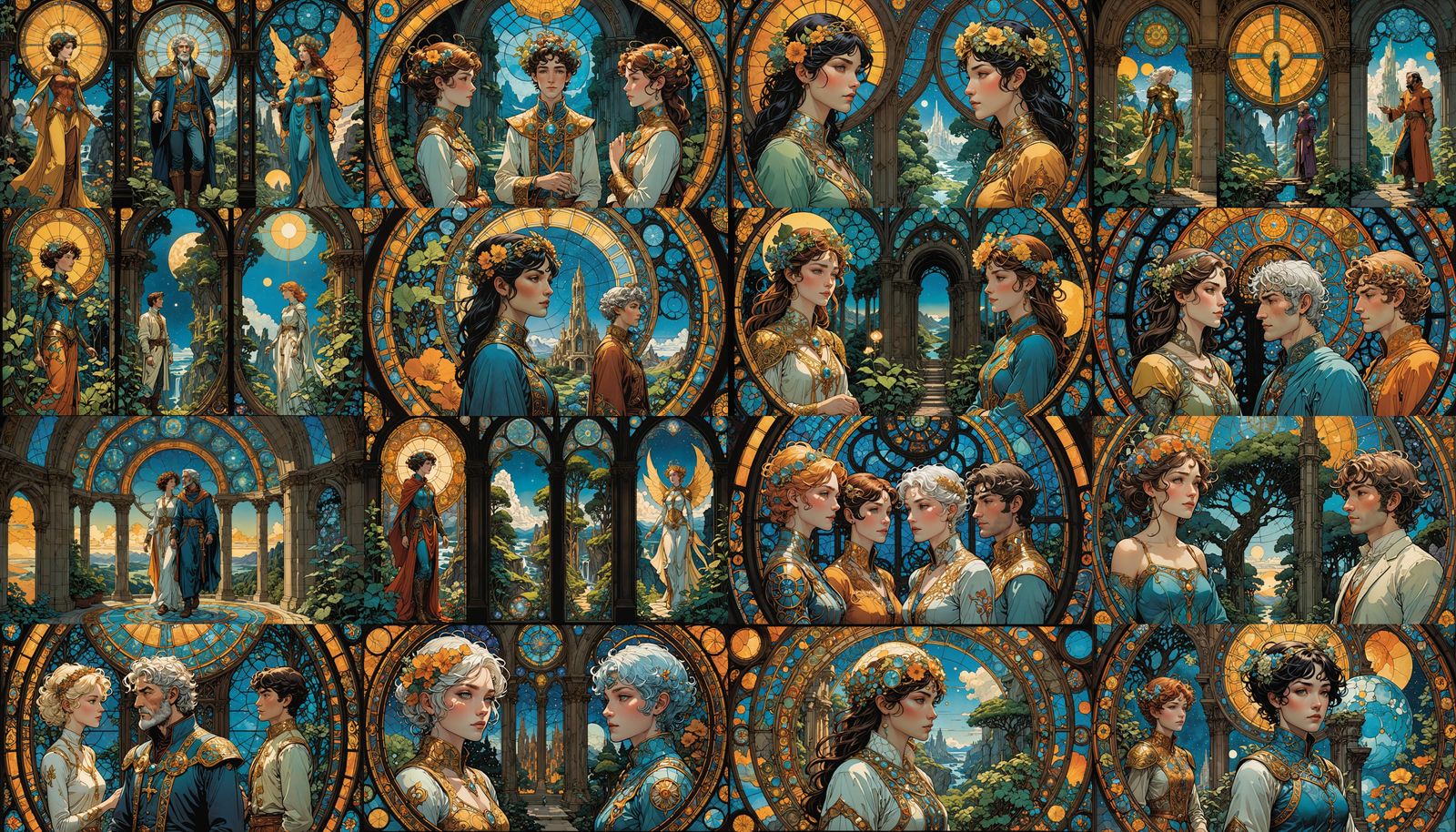 Gynoid Twins Discover Paradise: Hand-Drawn Comic Art