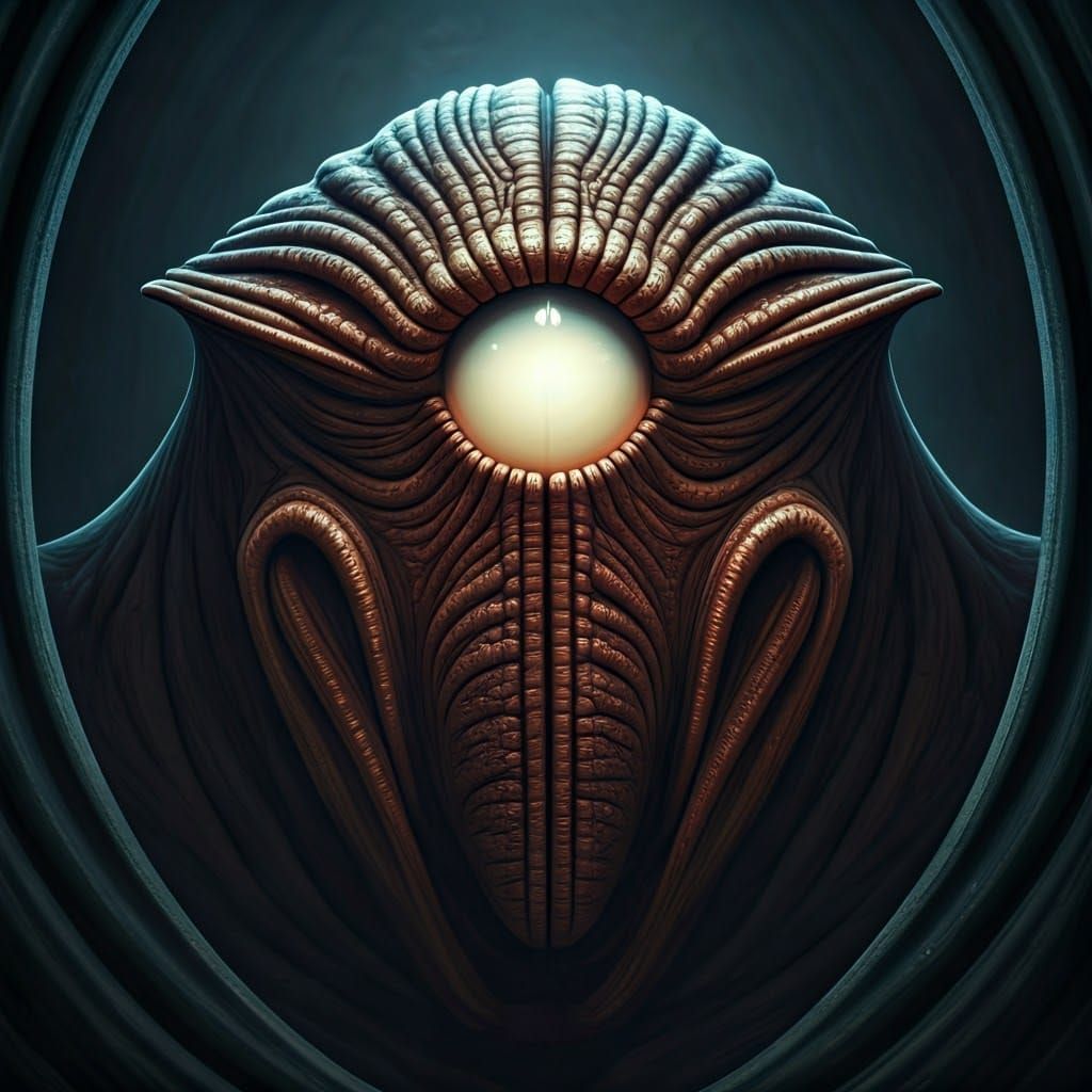 Majestic One-Eyed Giant in Dark Gothic Style