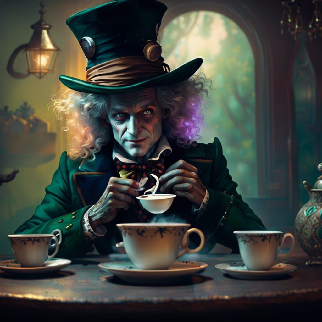 Mad Hatter's Tea Party: Detailed Portrait in Unreal Engine